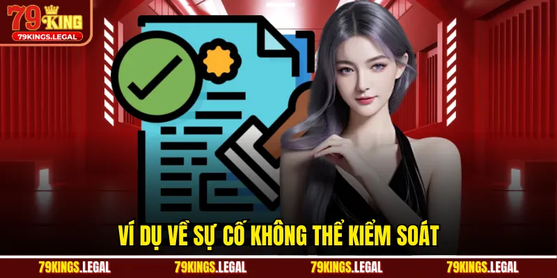 Ví dụ về sự cố không thể kiểm soát